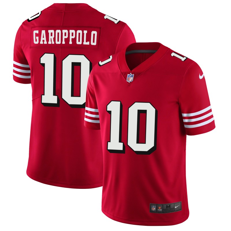 Men's San Francisco 49ers #10 Jimmy Garoppolo Red 2018 Rush Vapor Untouchable Limited Stitched NFL Jersey